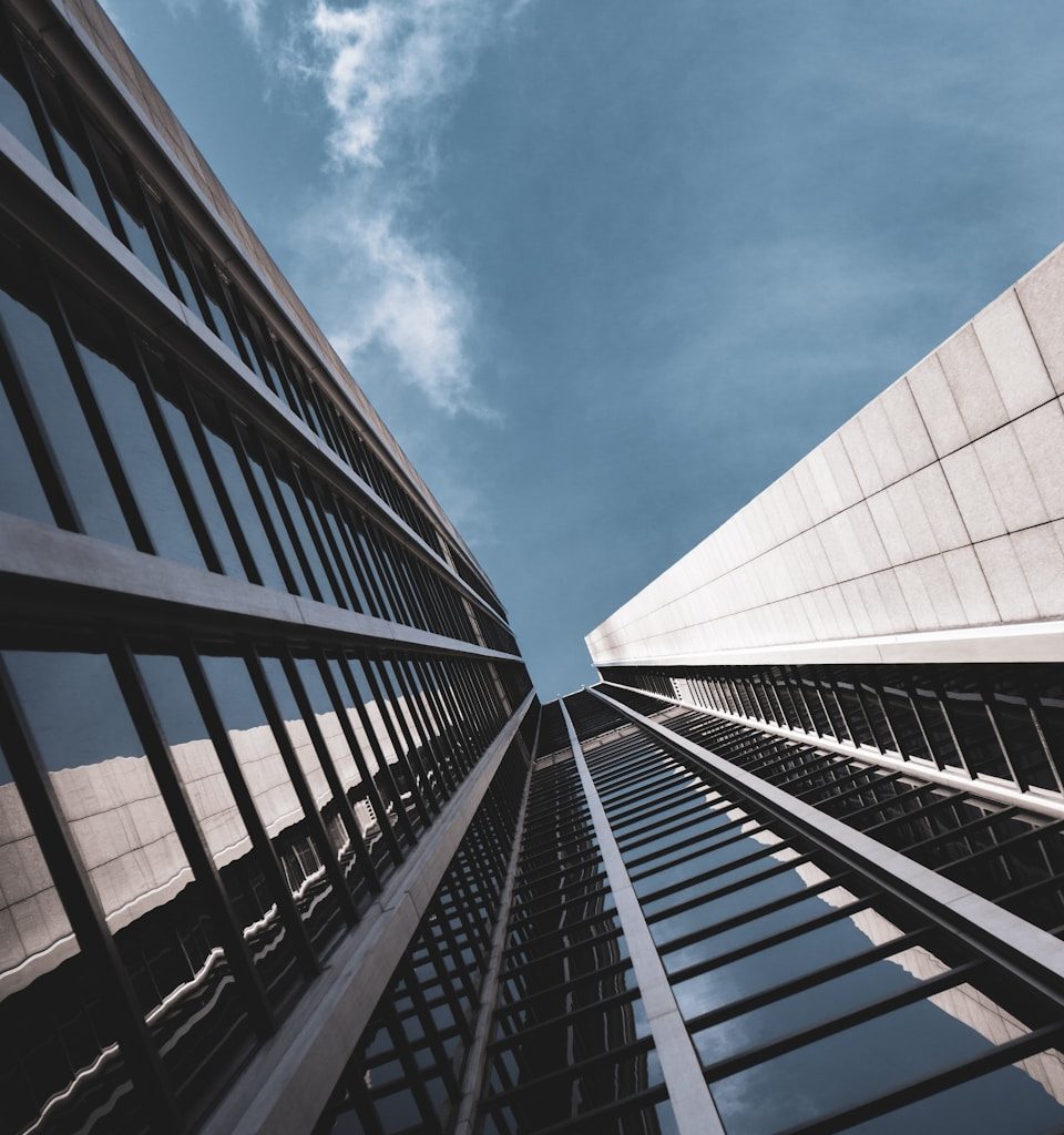 low angle photography of high rise building