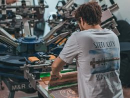 a man working in a factory