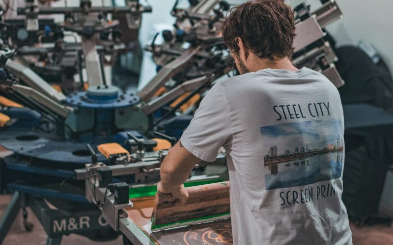 a man working in a factory