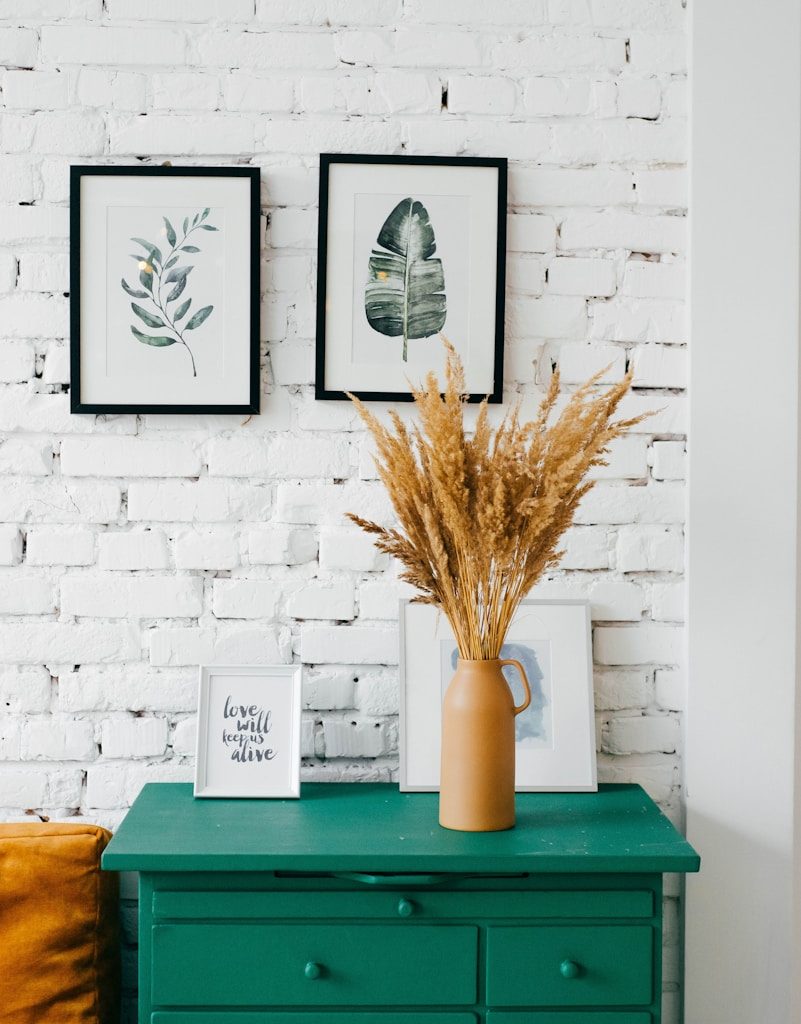 teal wooden drawer dresser